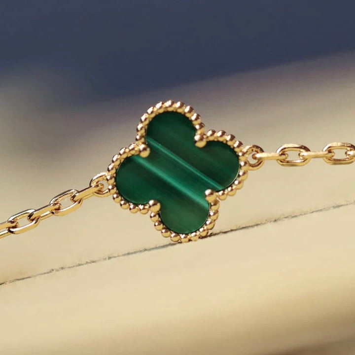 ¡®Lumi¡¯CLOVER 20 MOTIV MALACHIT GOLD