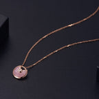 ¡®Lumi¡¯AMULETTE ROSÉGOLD ROSA MOP-HALSKETTE