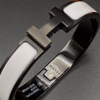 LumiH Armband 12 mm Schwarz Weiß Keramik
