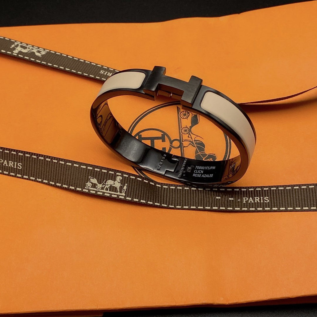 LumiH Armband 12 mm Schwarz Beige Keramik