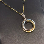 ¡®Lumi¡¯TRINITY SILBER GOLD ROSA GOLD KETTE