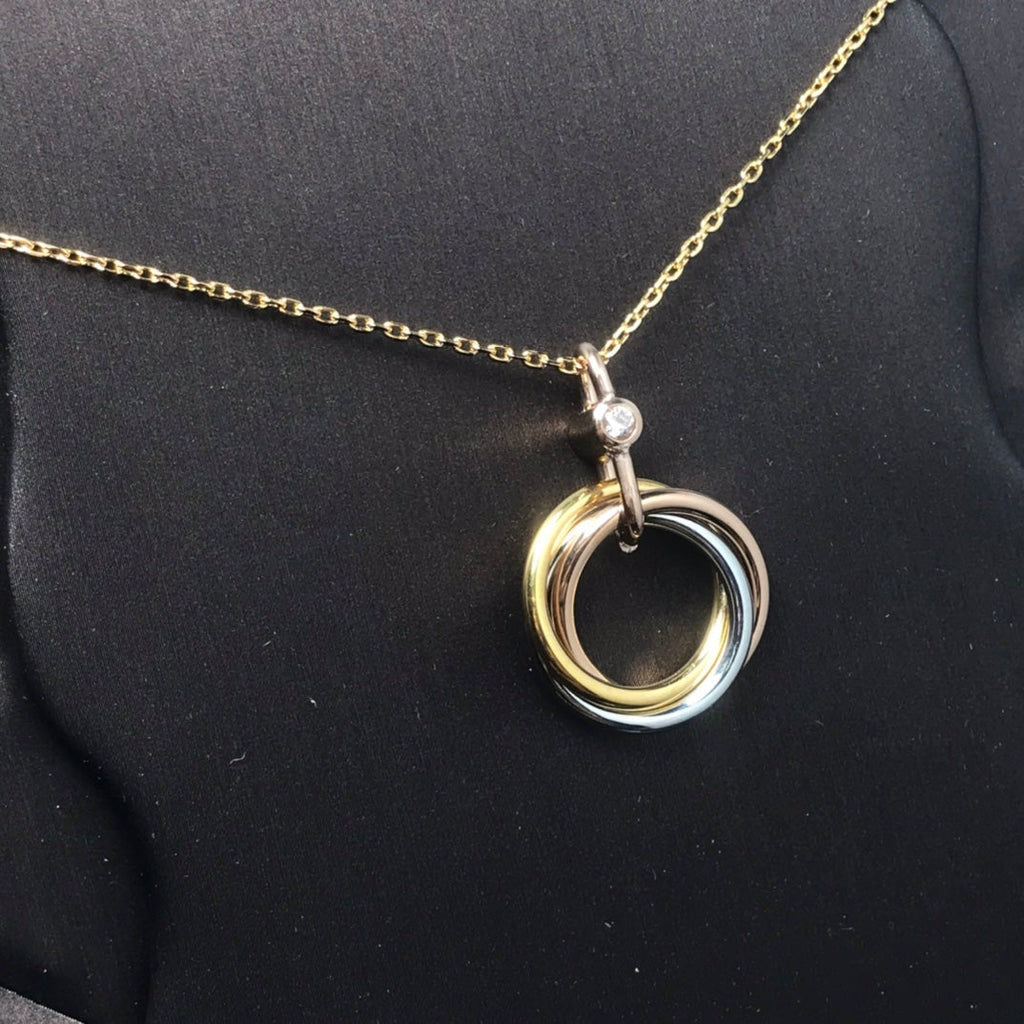 ¡®Lumi¡¯TRINITY SILBER GOLD ROSA GOLD KETTE