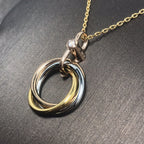 ¡®Lumi¡¯TRINITY SILBER GOLD ROSA GOLD KETTE