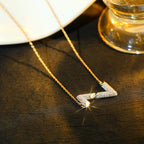 ¡®Lumi¡¯VOLT SILBERNE DIAMANT-ANHÄNGER-KETTE