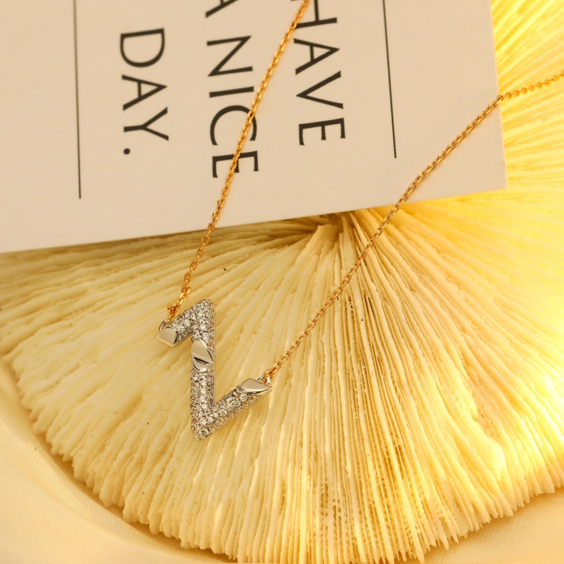 ¡®Lumi¡¯VOLT SILBERNE DIAMANT-ANHÄNGER-KETTE