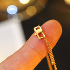 ®Lumi® Stern- und Sonnen-Diamant-Halskette aus Roségold