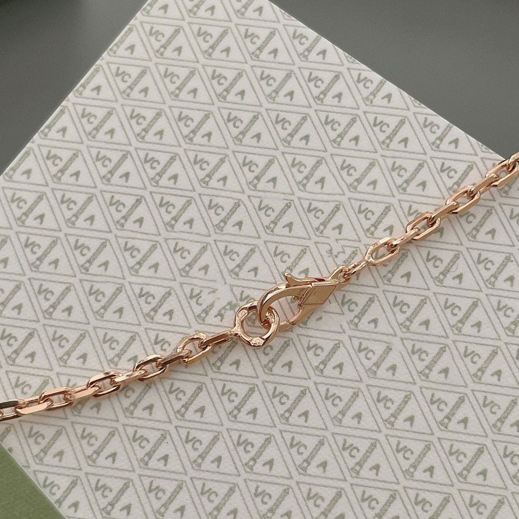 Lumi® Glücksfrühling Halskette mit 15 Motiven in Roségold