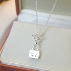 ¡®Lumi¡¯POP H PEDANT SILVER NECKLACE