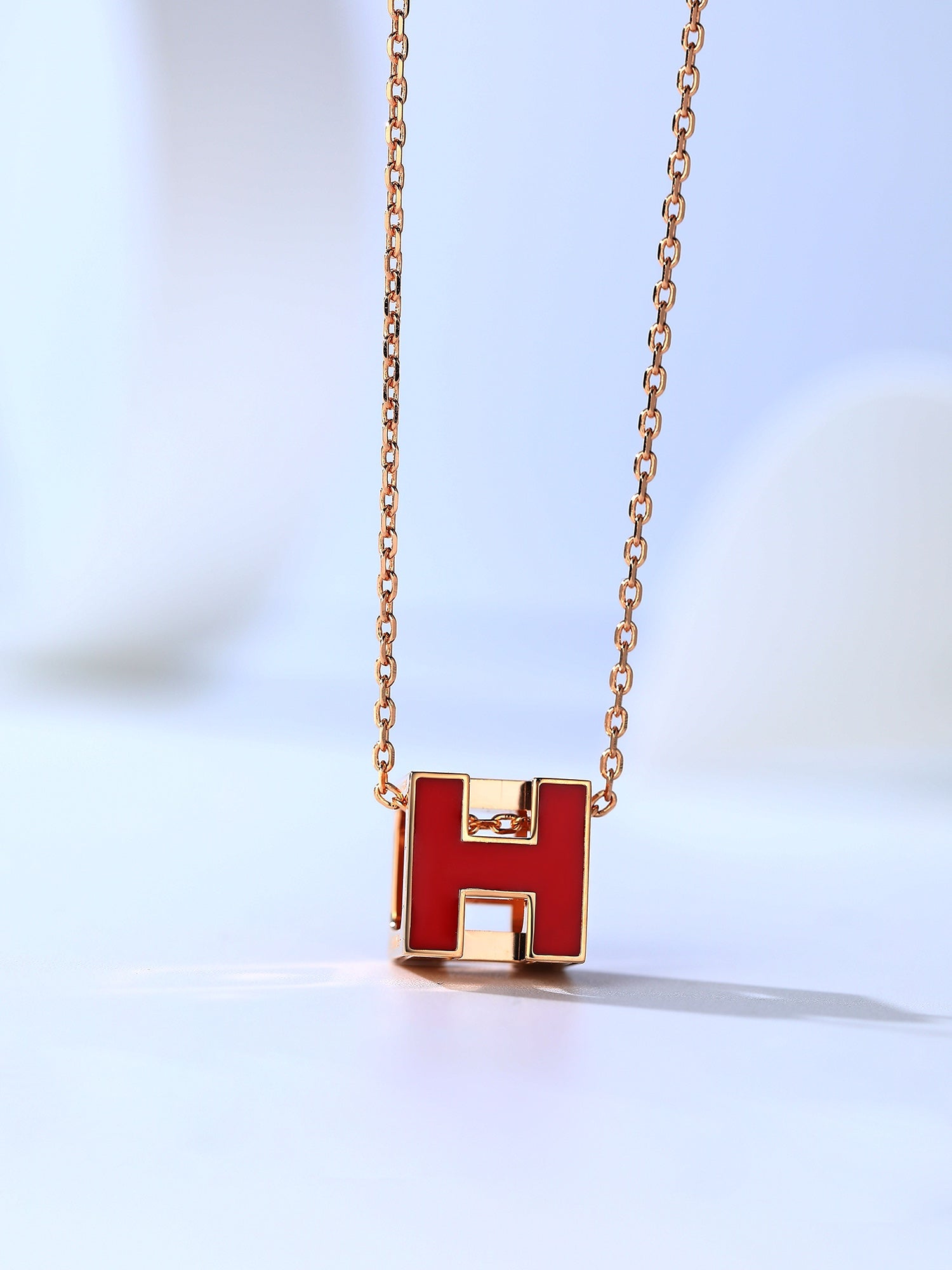¡®Lumi¡¯H CAGE PINK GOLD NECKLACE