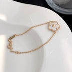 ¡®Lumi¡¯LUCKY SPRING ROSE GOLD MOP BRACELET
