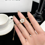 ¡®Lumi¡¯LUCKY SPRING ROSE GOLD MOP BRACELET