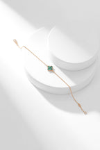 ¡®Lumi¡¯CLOVER BRACELET MALACHITE 1 MOTIF