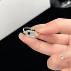 ¡®Lumi¡¯RONDE SMALL SILVER DIAMOND RING
