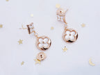 ¡®Lumi¡¯STAR AND SUN PINK GOLD MOP DROP EARRINGS