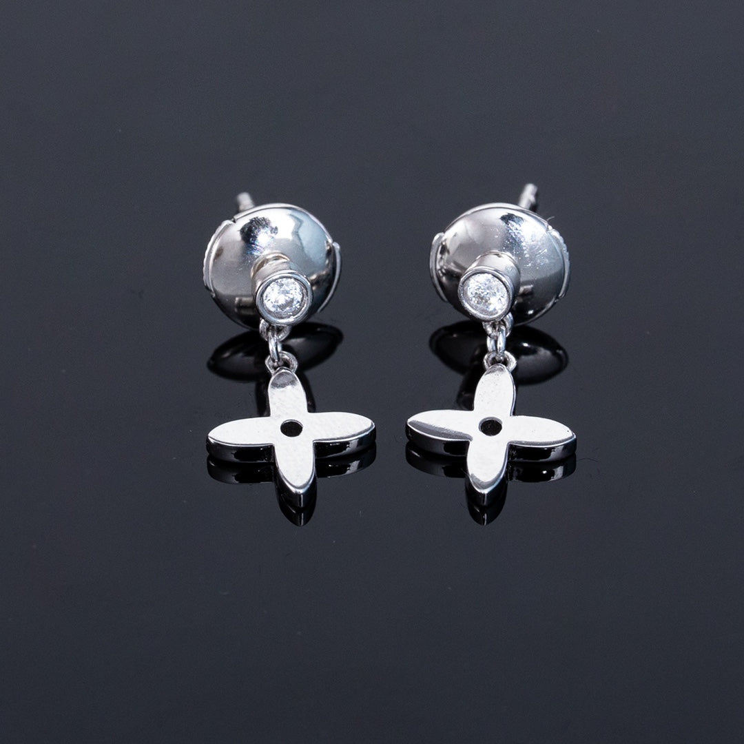 ¡®Lumi¡¯VIDYLLE SILVER DIAMOND MINI DROP EARRINGS