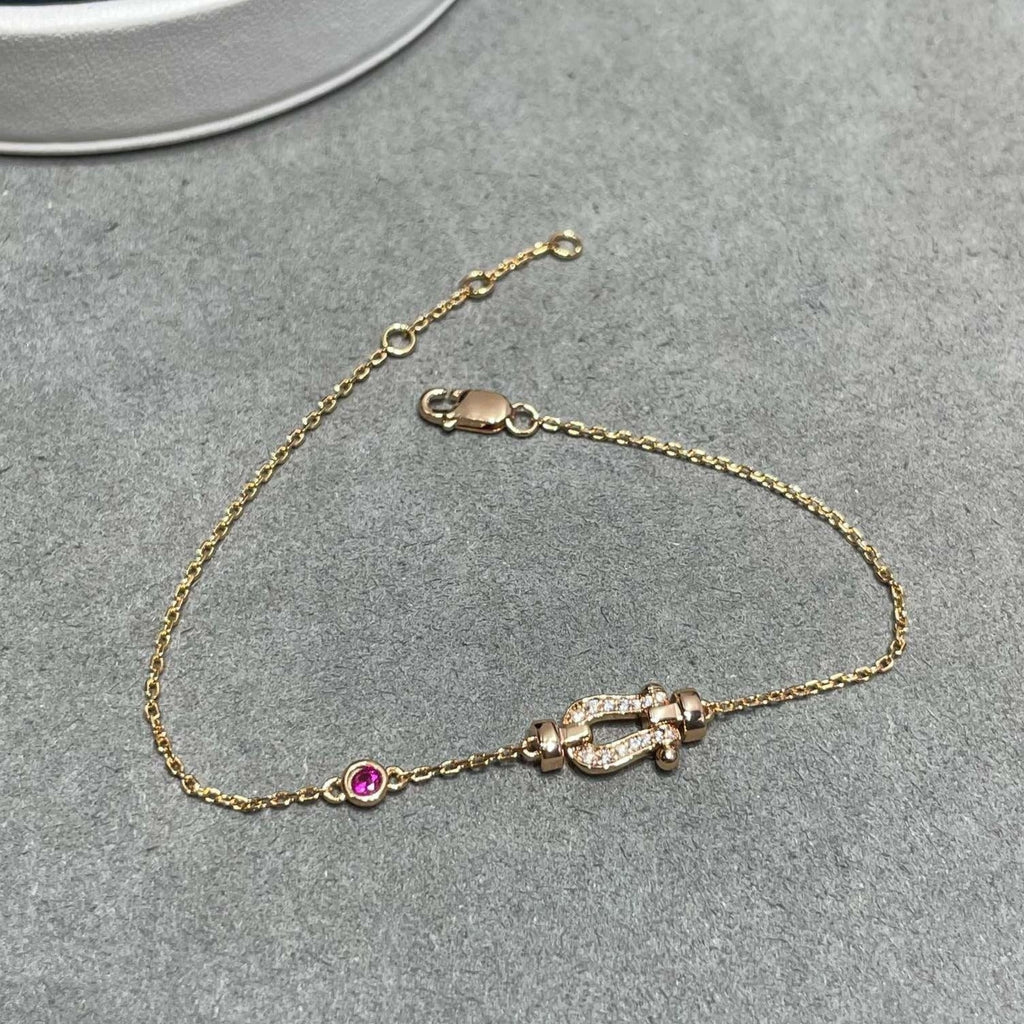 ¡®Lumi¡¯FORCE 10 DIAMOND CHAIN LINK PINK GOLD BRACELET