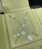 ¡®Lumi¡¯CLOVER 6 MOTIF DIAMOND PAVED NECKLACE