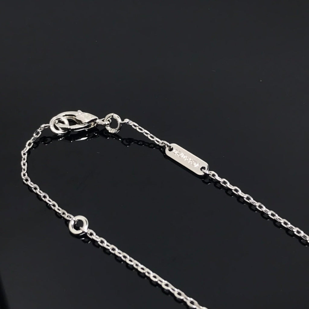 ¡®Lumi¡¯CLOVER PIETERSITE SILVER LONG NECKLACE
