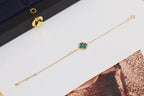 ¡®Lumi¡¯STAR AND SUN 4 MOTIF PINK GOLD MALACHITE BRACELET