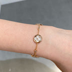 Lumi® Armband mit Stern und Sonne, 4 Motive, weiß, rosa, goldfarben 