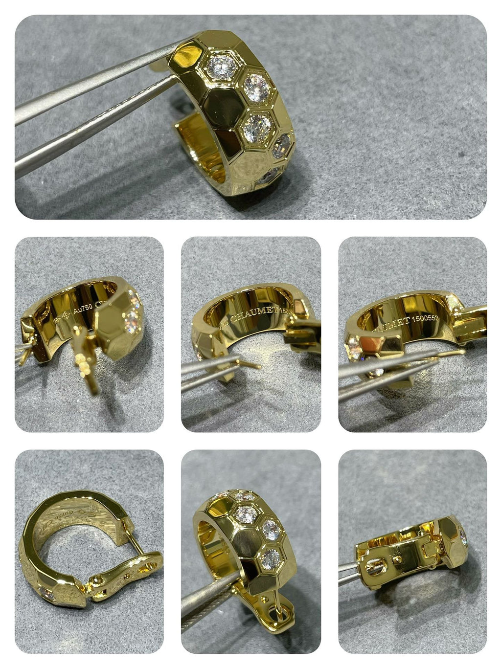 ¡®Lumi¡¯BEE LOVE DIAMOND HOOP EARRINGS