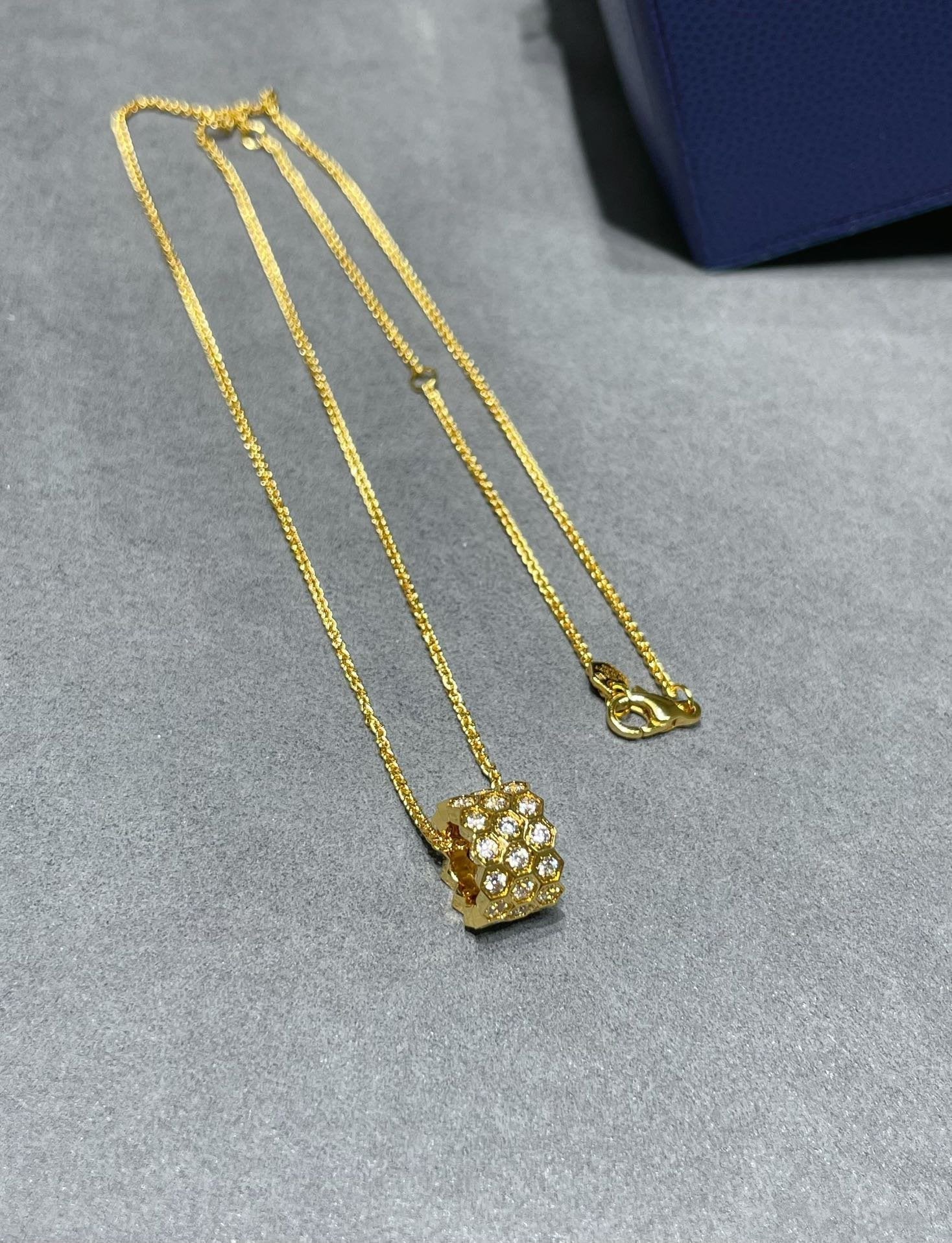 Lumi® BEE LOVE DIAMOND PAVED 3 ROW NECKLACE 