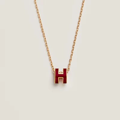 ¡®Lumi¡¯HM CLIC ROTE EMAILLE-GOLD-KETTE