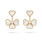 ¡®Lumi¡¯CLOVER SWEET WHITE MOP EARRINGS