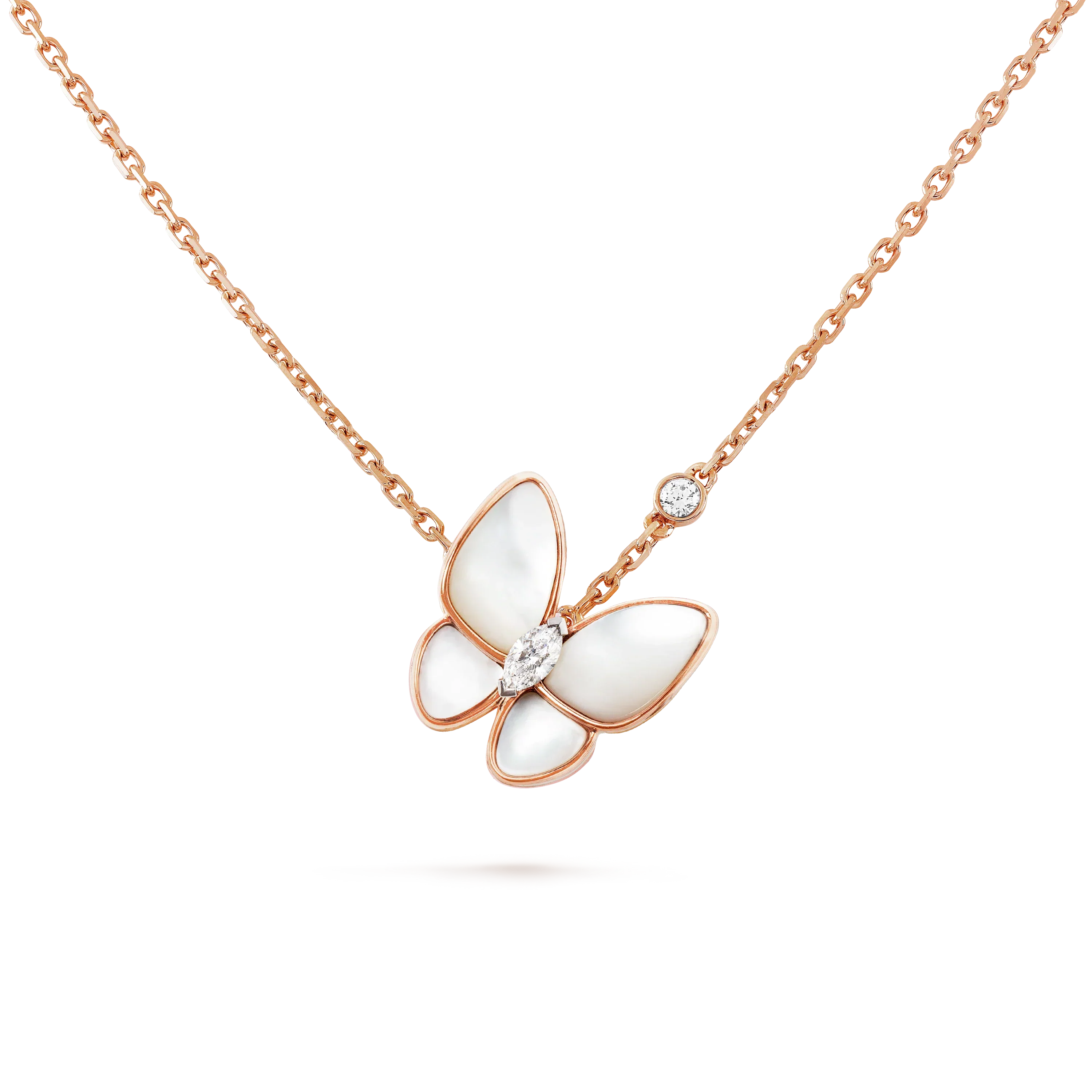 ¡®Lumi¡¯BUTTERFLY MOP DIAMOND NECKLACE