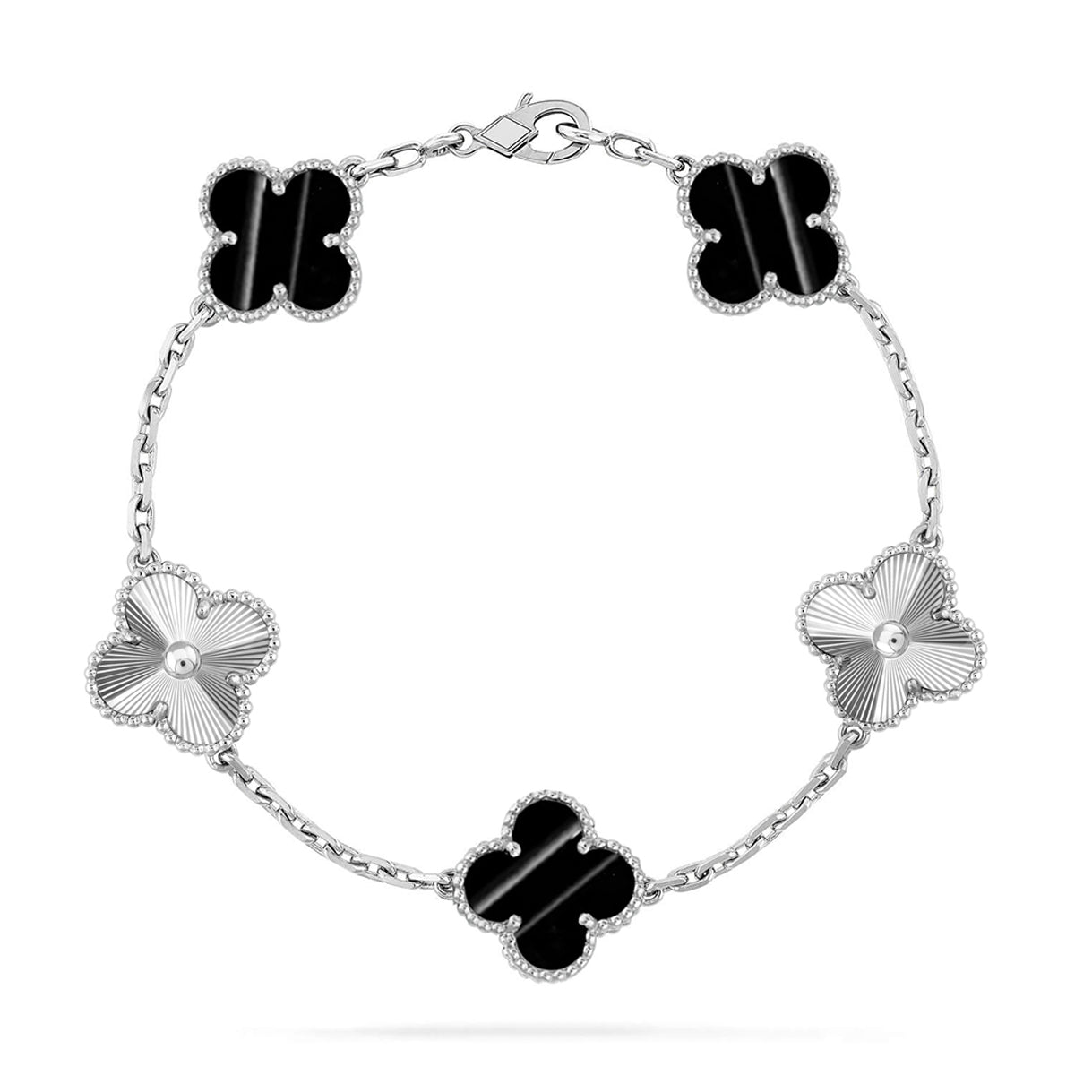 [Lumi jewelry] CLOVER 5 MOTIF PULSAR STONE BRACELET COLLECTION