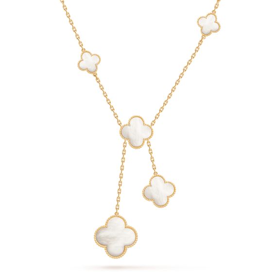 Lumi® Kleeblatt-Perlmuttkette mit 6 Motiven