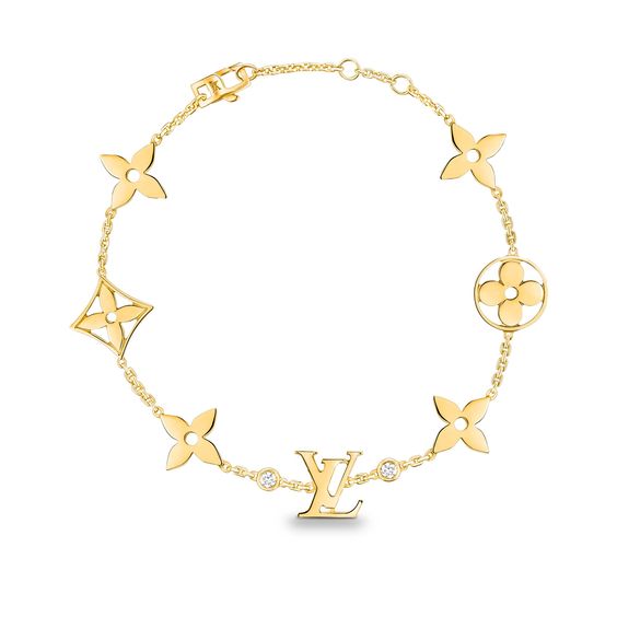 ¡®Lumi¡¯STAR AND SUN 7 MOTIFS GOLD BRACELET