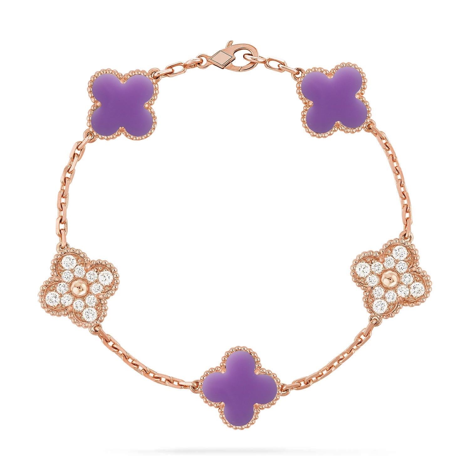 [Lumi]New CLOVER 5 MOTIF LIGHT PURPLE BRACELET COLLECTION