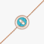 [Imperial] MOVE TURQUOISE PINK GOLD DIAMOND BRACELET