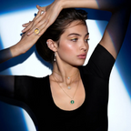 [Imperial] MOVE 3 DIAMOND MALACHITE GOLD DIAMOND NECKLACE
