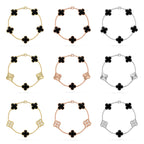 [Lumi jewelry] CLOVER 5 MOTIF ONYXS BRACELET COLLECTION