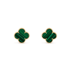 ¡®Lumi¡¯CLOVER MINI 9.5MM MALACHITE  EARRINGS