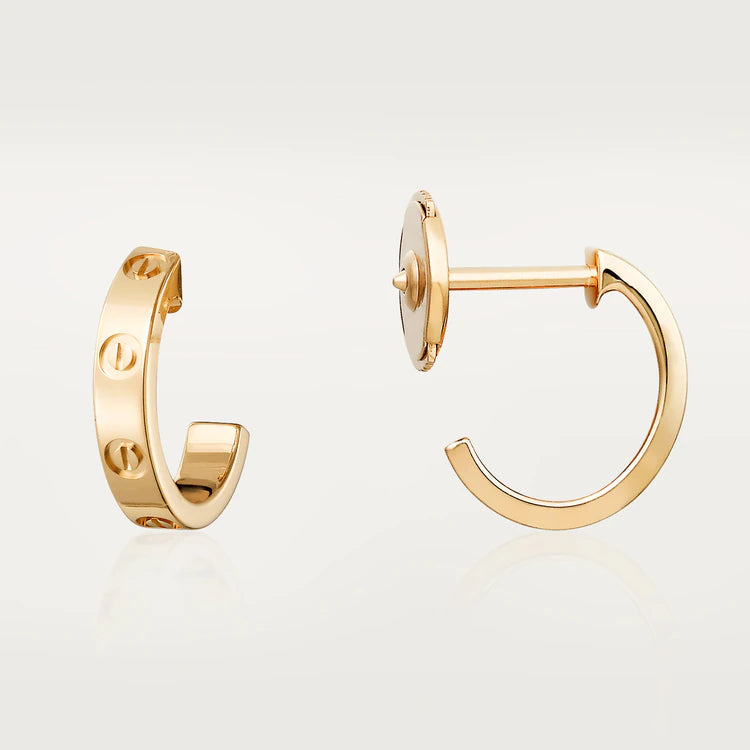 ¡®Lumi¡¯LOVE EARRINGS 2.65MM PINK GOLD