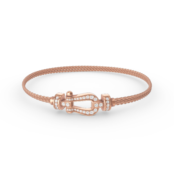 ¡®Lumi¡¯FORCE SMALL HORSESHOE  DIAMOND CHAIN ROPE BRACELET