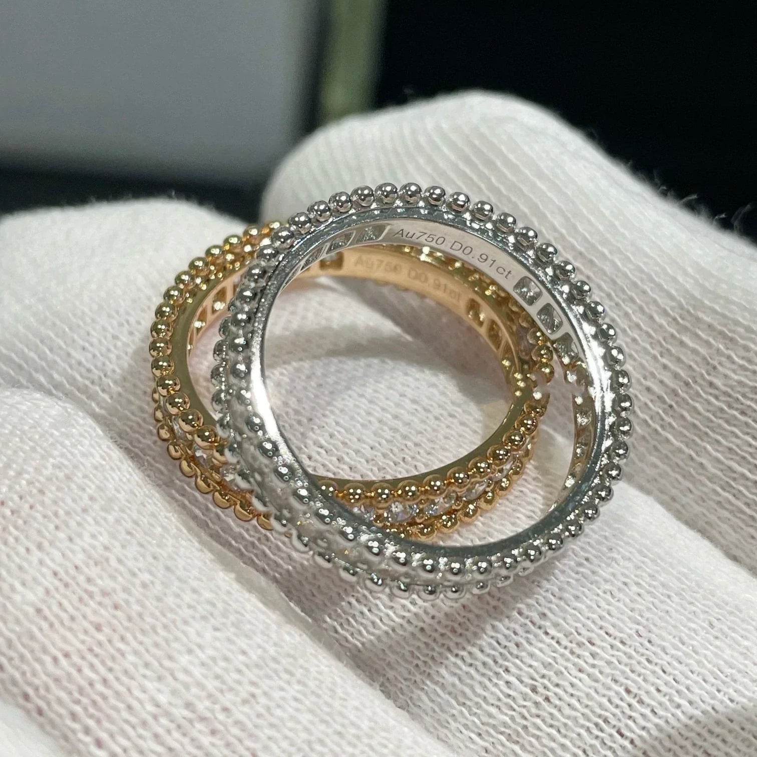 ¡®Lumi¡¯PERLEE DIAMOND ROSE GOLD RING