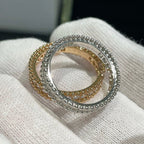 ¡®Lumi¡¯PERLEE DIAMOND SILVER RING