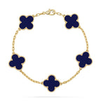 [Lumi jewelry]CLOVER 5 MOTIF LAPIS LAZULI BRACELET COLLECTION