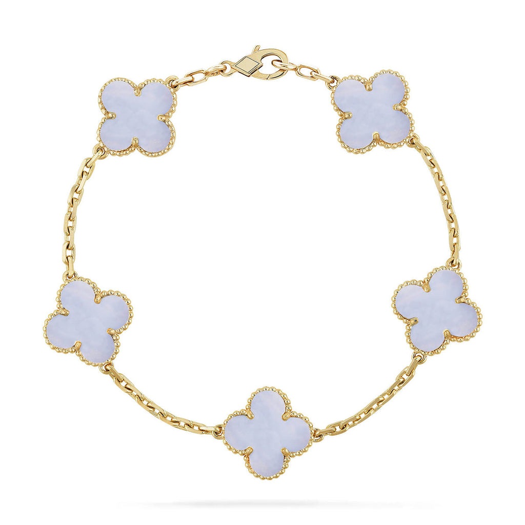 [Lumi] Neue Armbandkollektion „Clover 5 Motif“ aus lila Chalkedonier