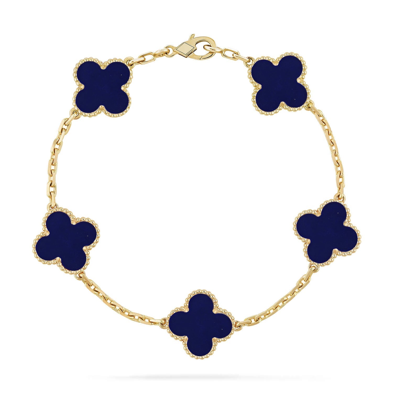 [Lumi]New CLOVER 5 MOTIF LAPIS LAZULI BRACELET COLLECTION