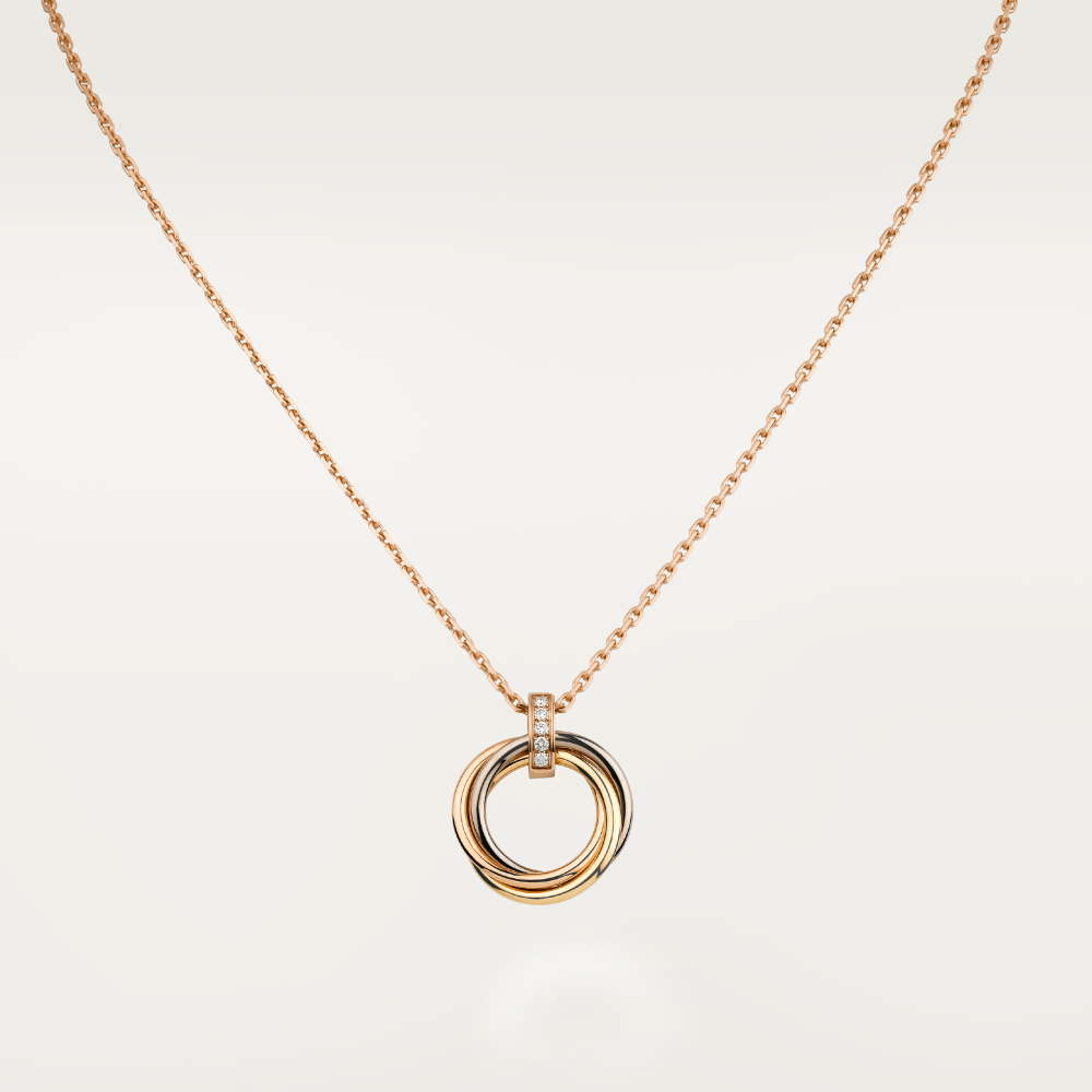 ¡®Lumi¡¯TRINITY NECKLACE GOLD  DIAMONDS