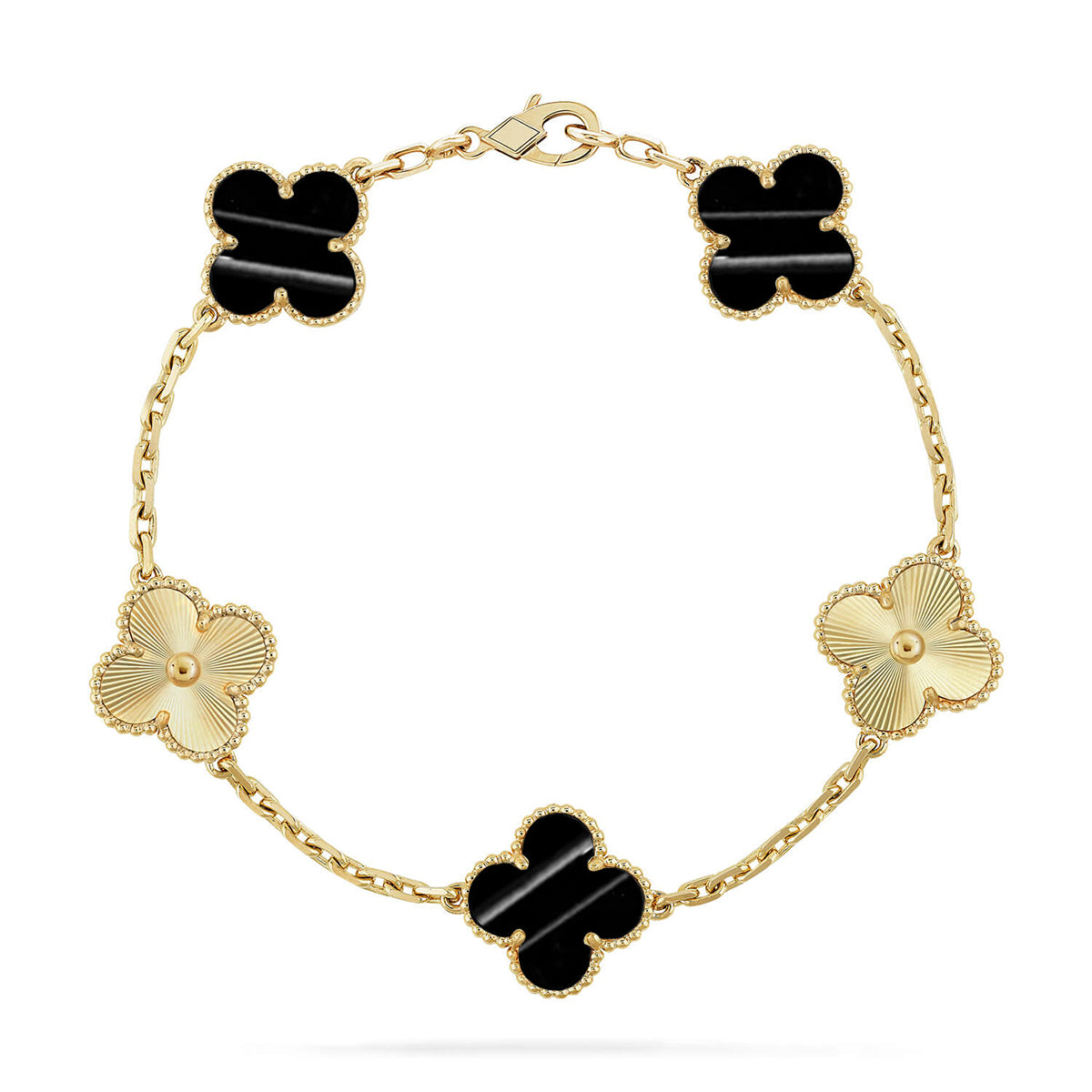 [Lumi jewelry] CLOVER 5 MOTIF PULSAR STONE BRACELET COLLECTION