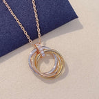 ¡®Lumi¡¯TRINITY NECKLACE GOLD  DIAMONDS