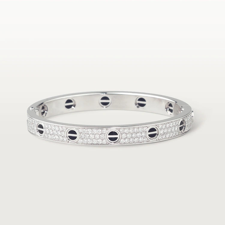 ¡®Lumi¡¯LOVE BRACELET 6.1MM DIAMOND-PAVED CERAMIC