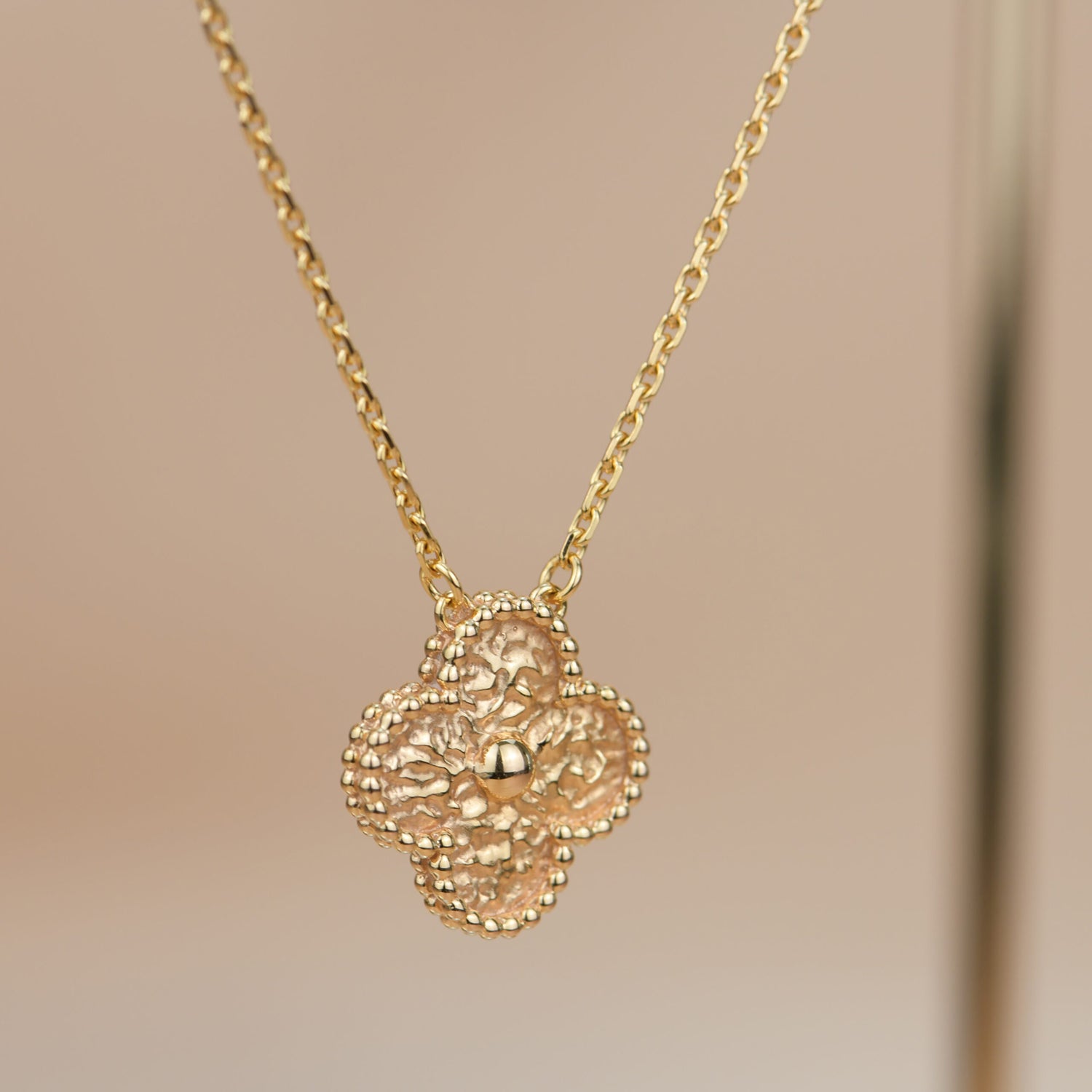 ¡®Lumi¡¯CLOVER 15MM BRONZING NECKLACE
