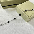 [¡®Lumi¡¯]CLOVER 6 MOTIF ONYXS ARMBAND